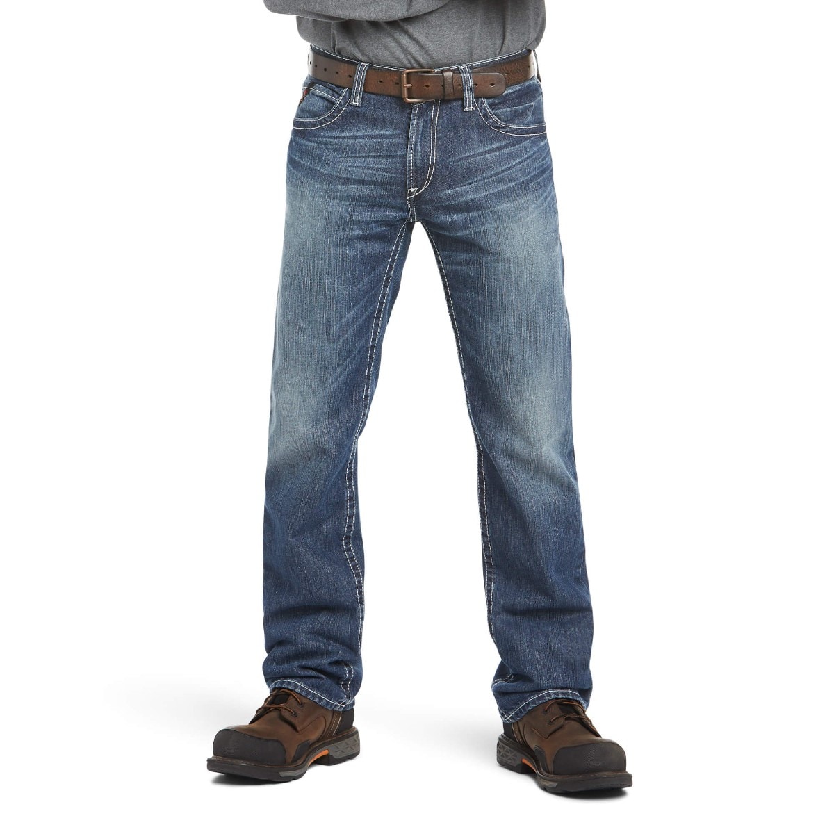 Ariat FR M4 Relaxed Ridgeline Boot Cut Jean in Glacier